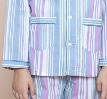 Cotton Striped Nightsuit Set